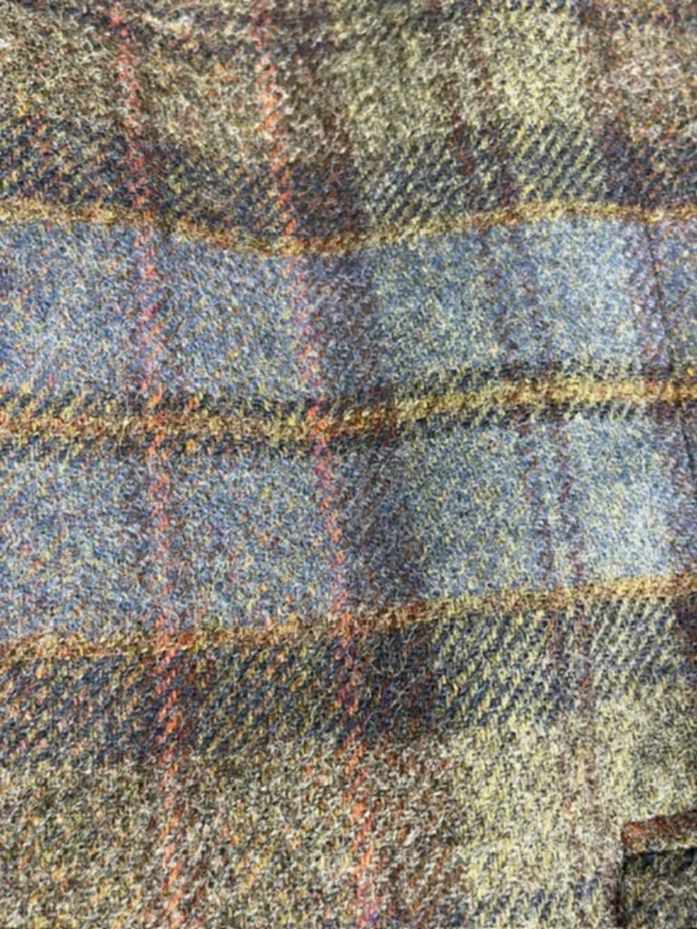 Hart Schaffner Marx Wool Brown Blue Plaid Blazer Made USA Sport Coat 46R Preppy